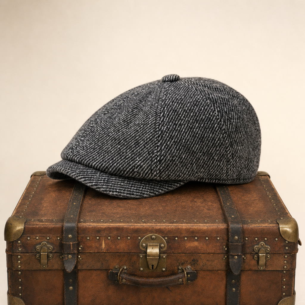 Casquette gavroche en tweed — LILLERS