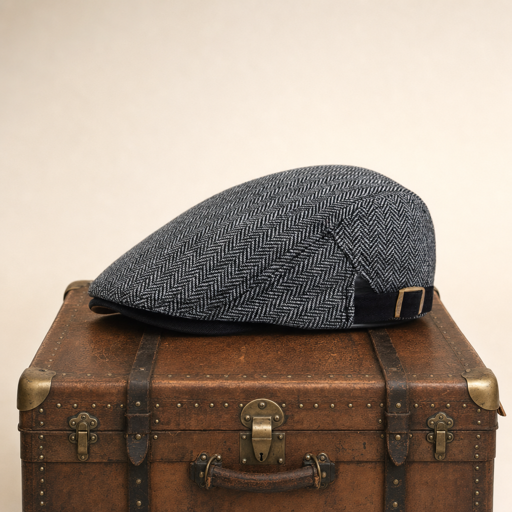 Casquette driver en laine à chevrons — ARDRES