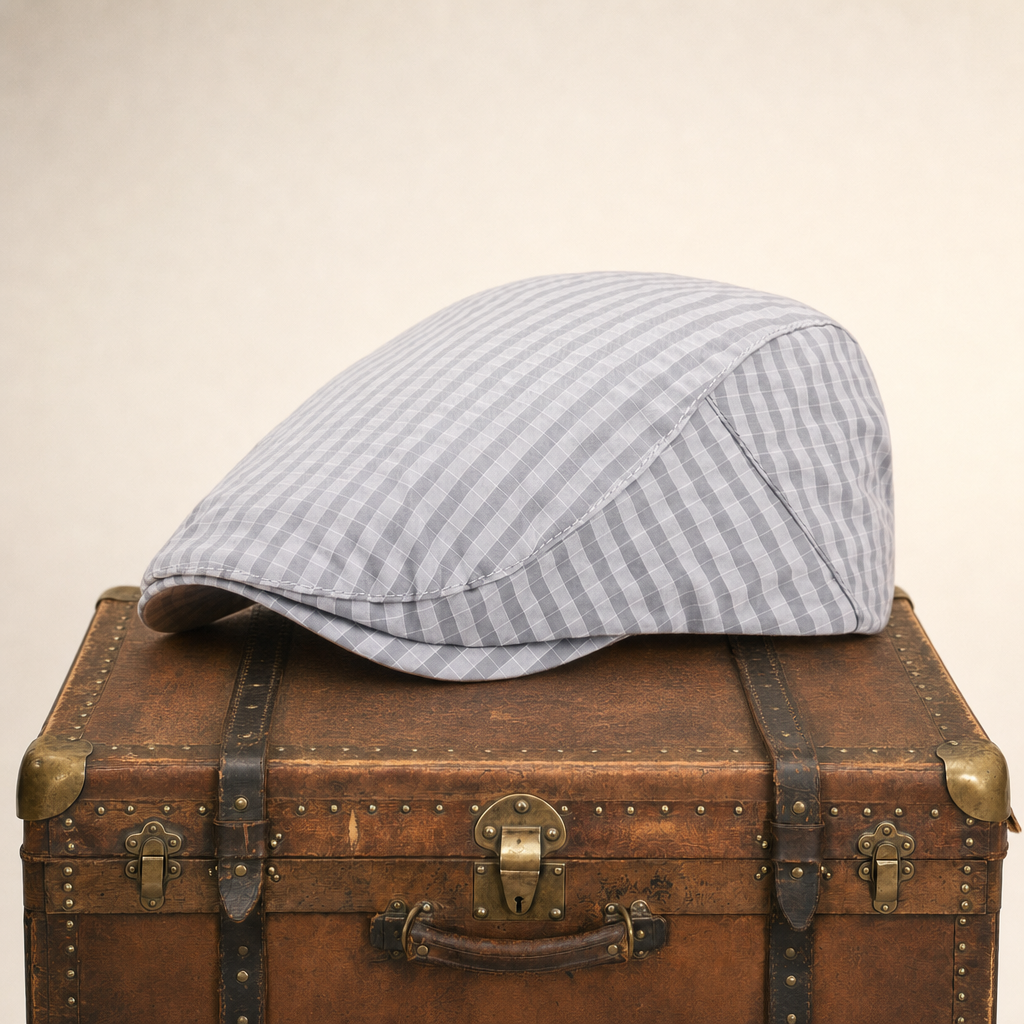 Casquette légère à carreaux fins — MOUY
