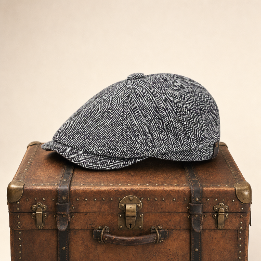 Casquette en laine à chevrons — SECLIN