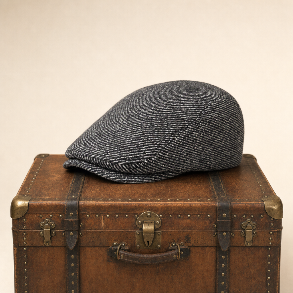 Casquette plate en tweed — BRUAY