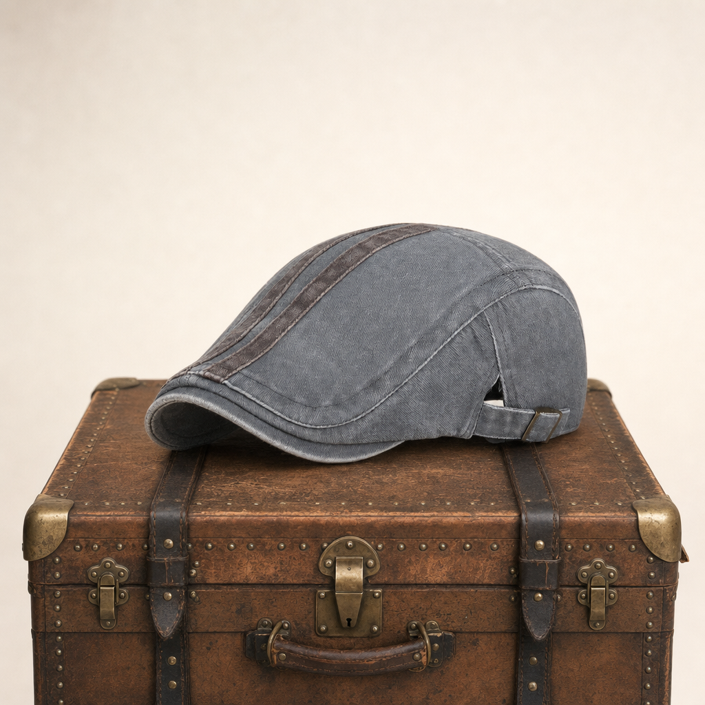 Casquette en denim rayé — ROYE