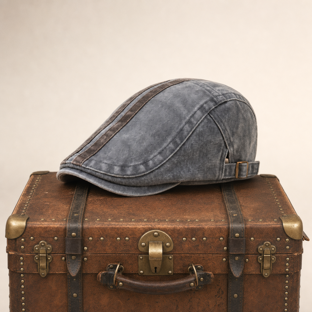 Casquette en denim rayé — AUNEUIL