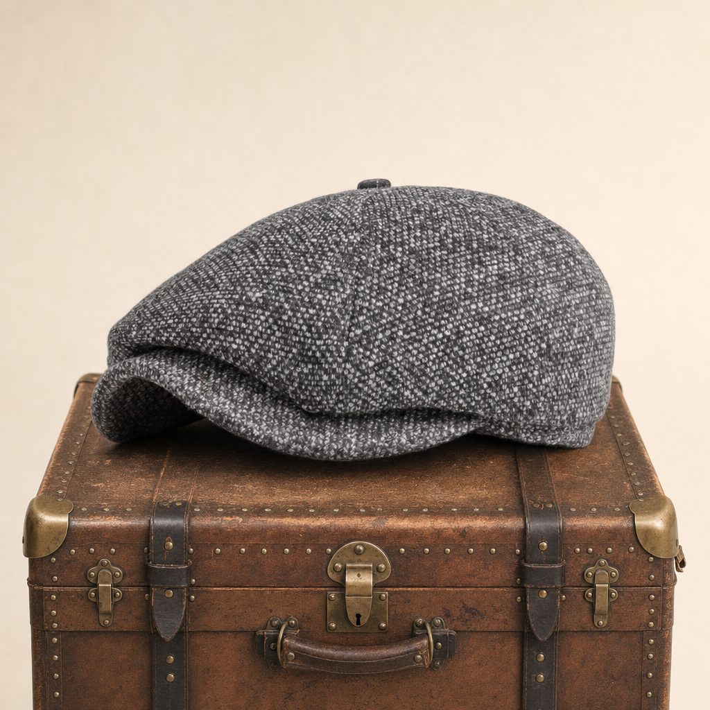 Casquette huit panneaux chinée — BOUCHAIN