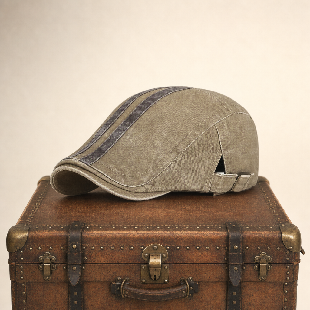 Casquette en denim rayé — ROYE