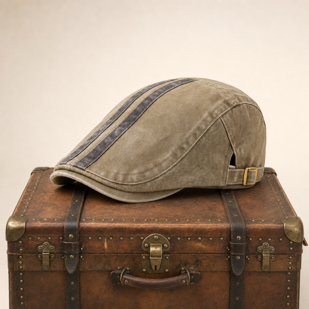 Casquette en denim rayé — AUNEUIL