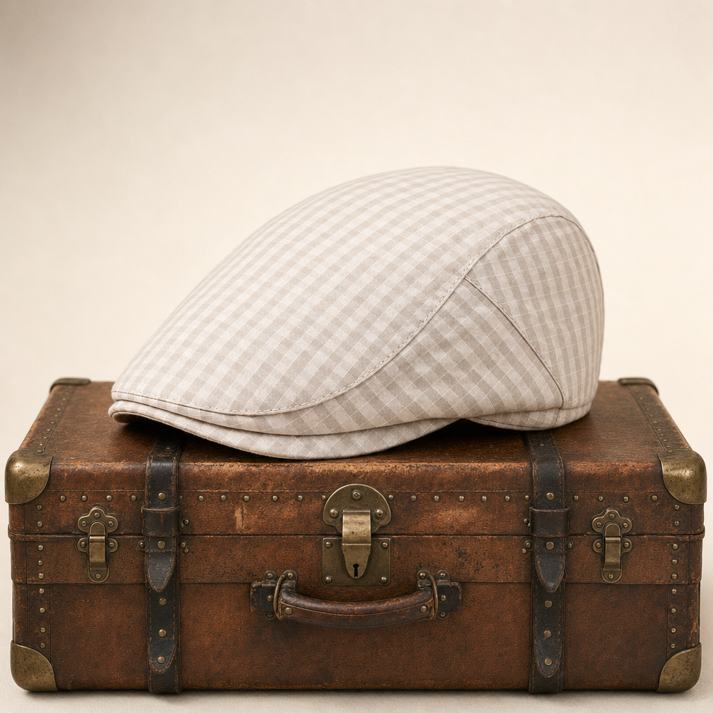 Casquette légère à carreaux fins — MOUY