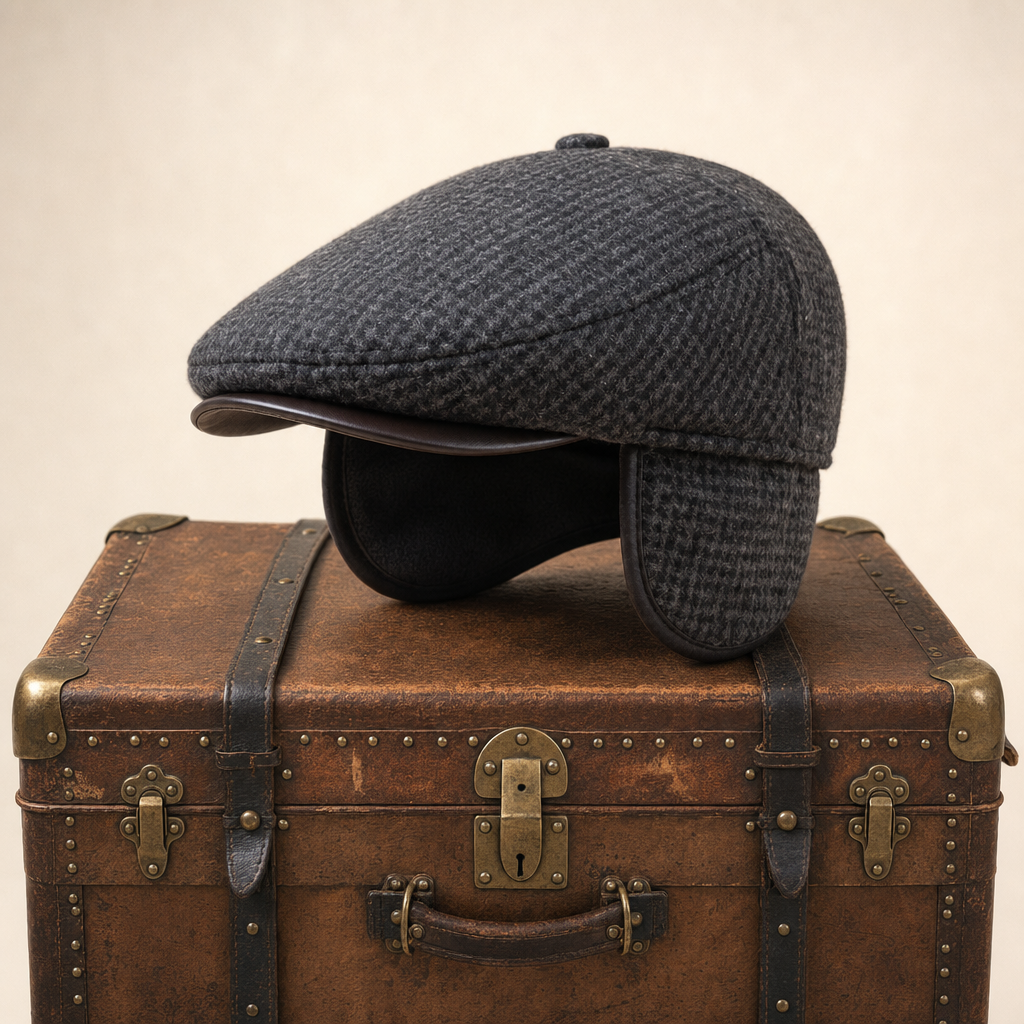 Casquette en laine à rabats — CARVIN