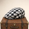 Casquette plate en laine à chevrons — SOLESMES