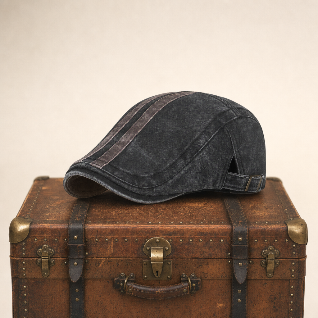 Casquette en denim rayé — ROYE