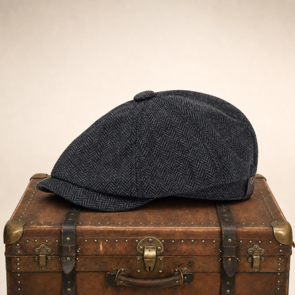 Casquette en laine à chevrons — SECLIN