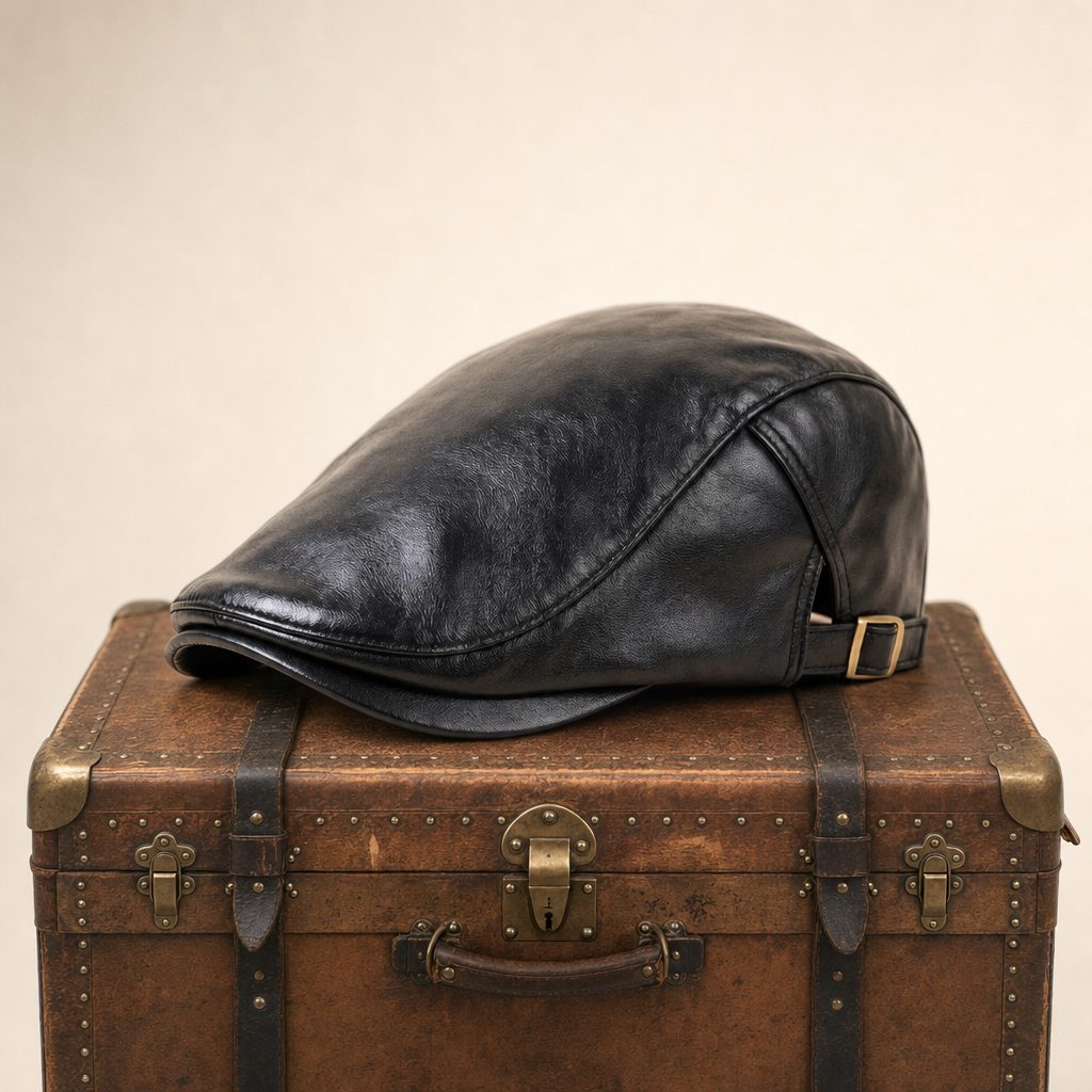 Casquette driver en cuir — CASSEL