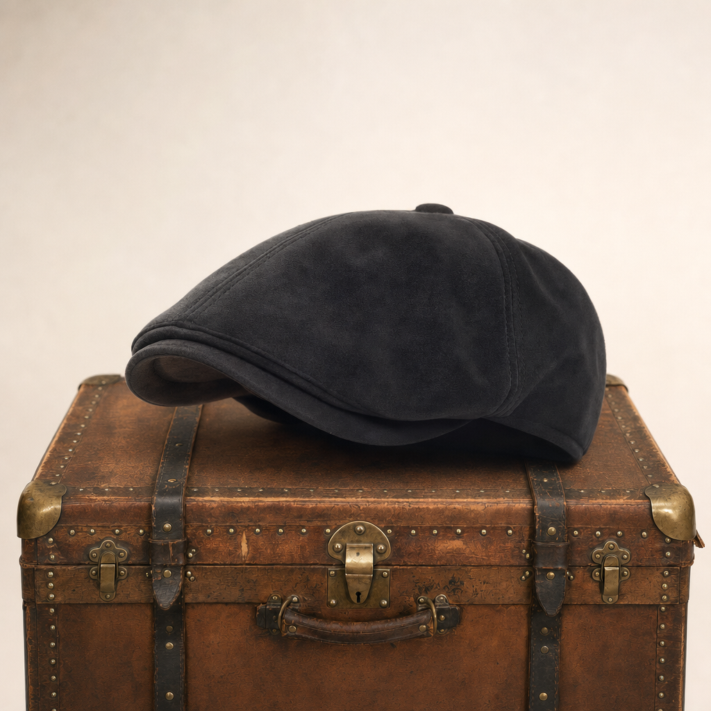 Casquette chaude en cuir mélangé — BAILLEUL