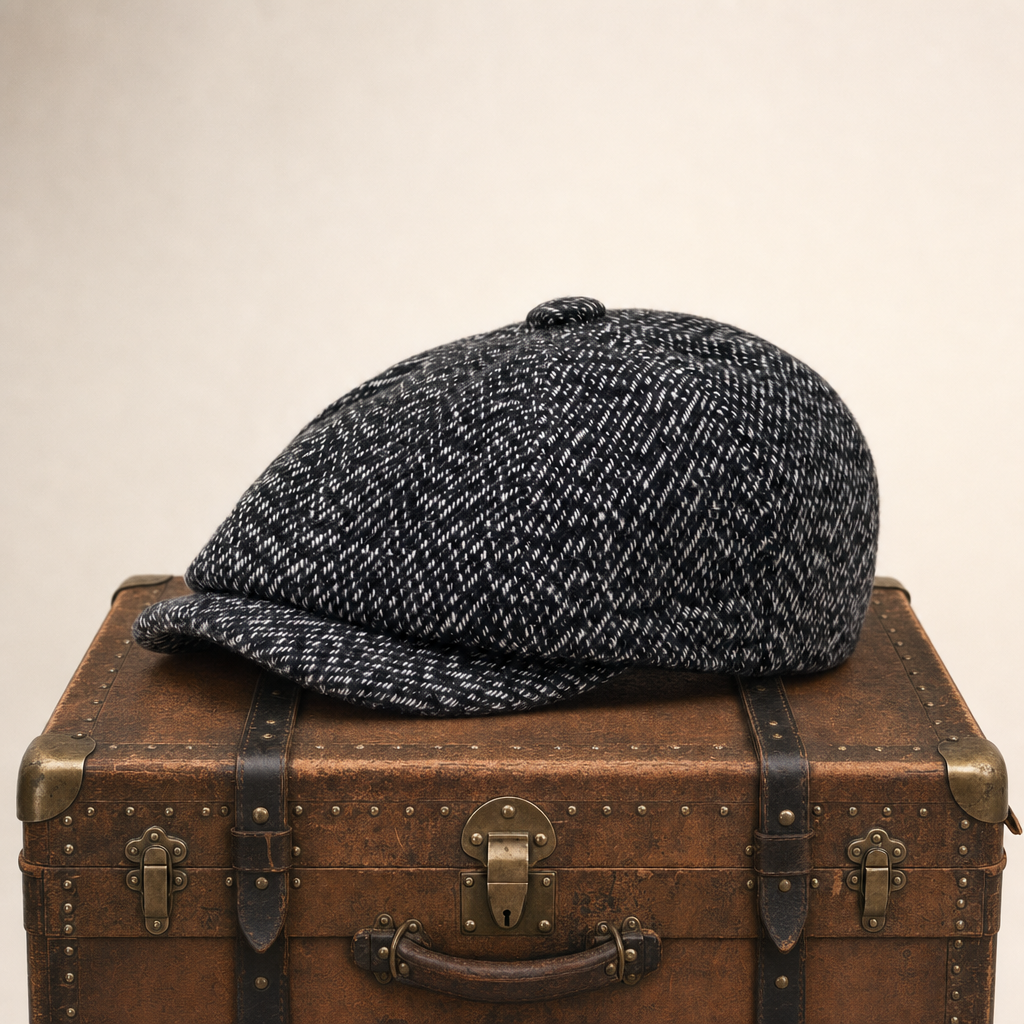 Casquette gavroche en tweed — LILLERS