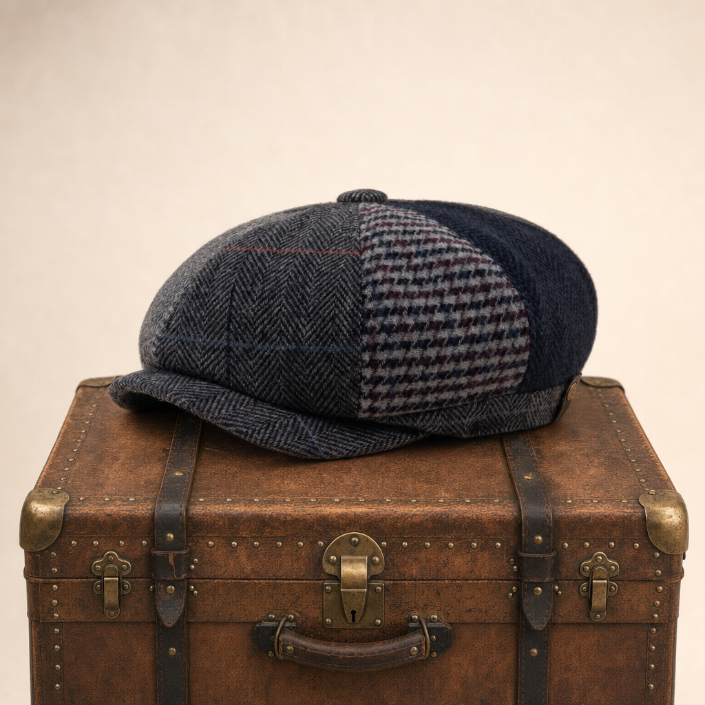 Casquette en laine patchwork — TRELON