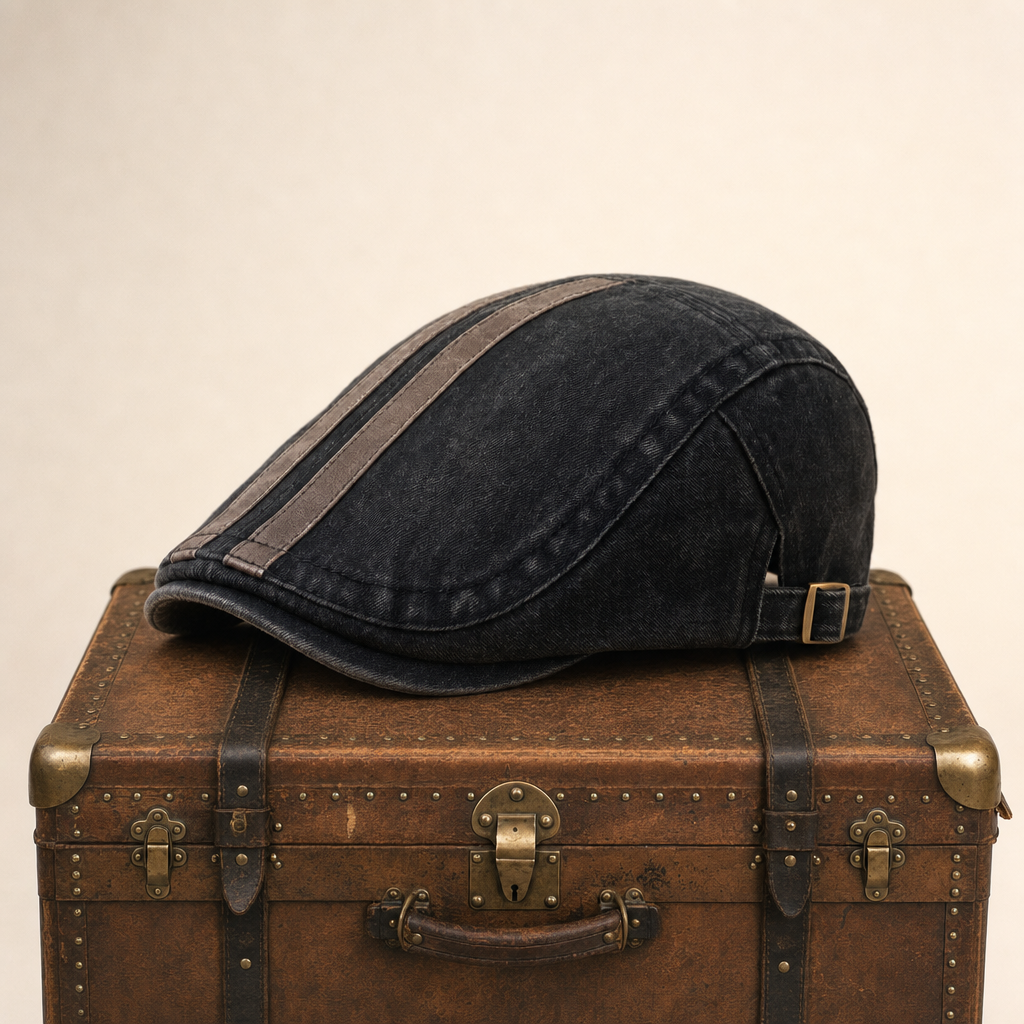 Casquette en denim rayé — AUNEUIL