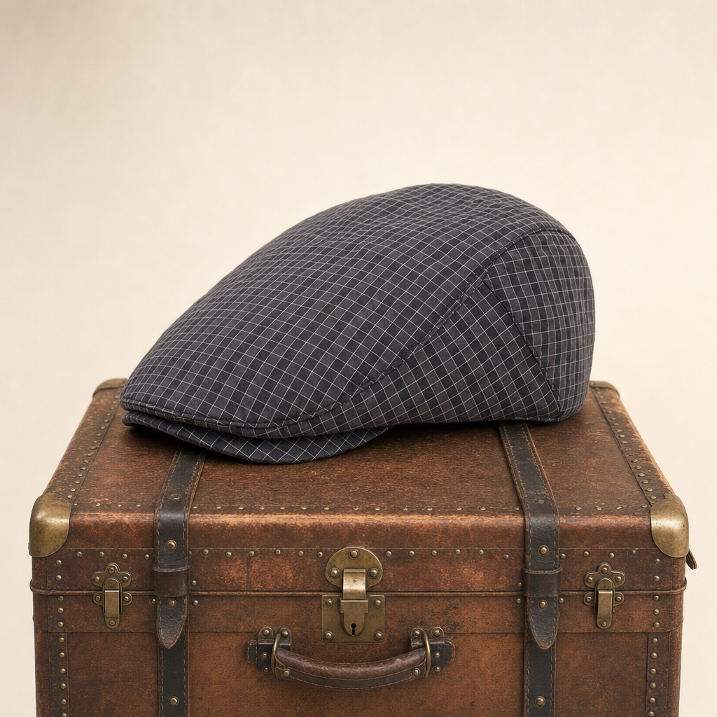 Casquette légère à carreaux fins — MOUY