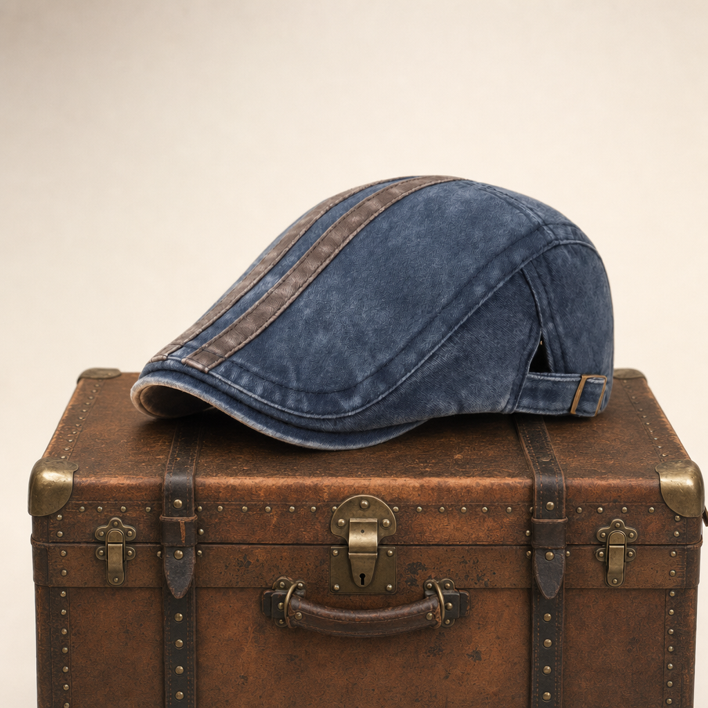 Casquette en denim rayé — AUNEUIL