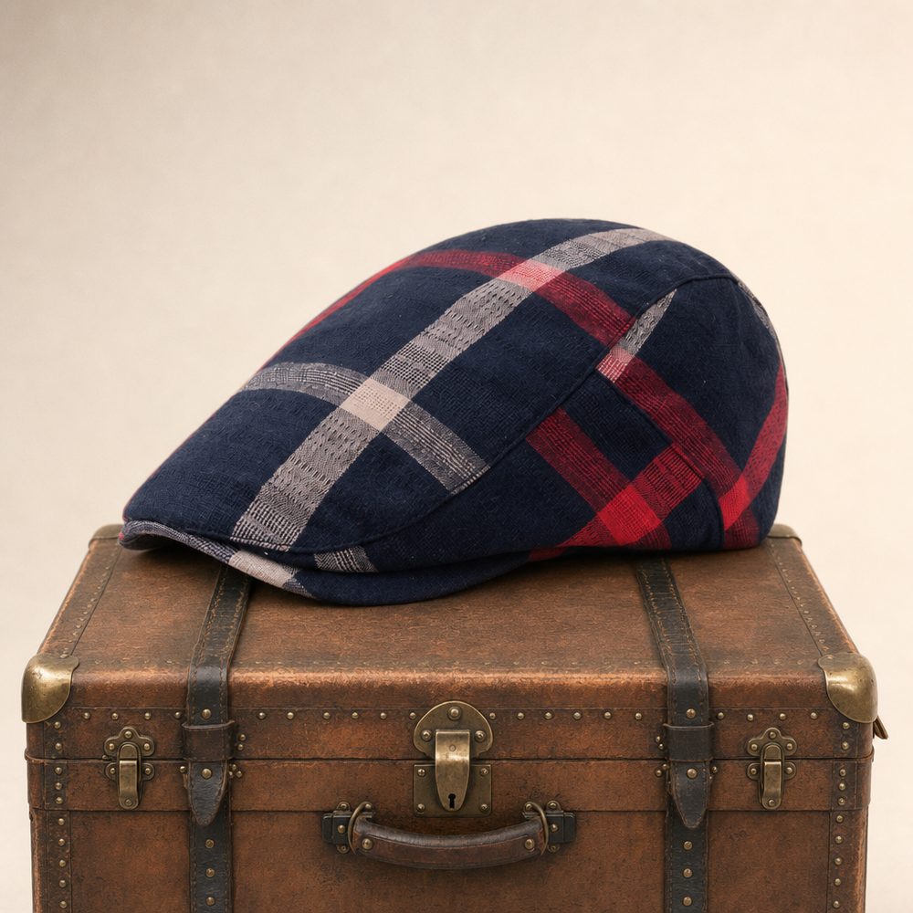 Casquette à carreaux rétro — BRETEUIL