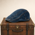 Casquette en denim surpiqué — ESQUELBECQ