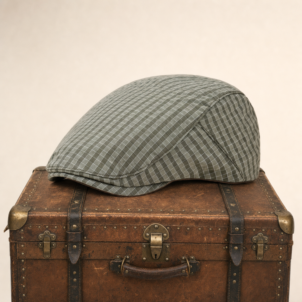 Casquette légère à carreaux fins — MOUY