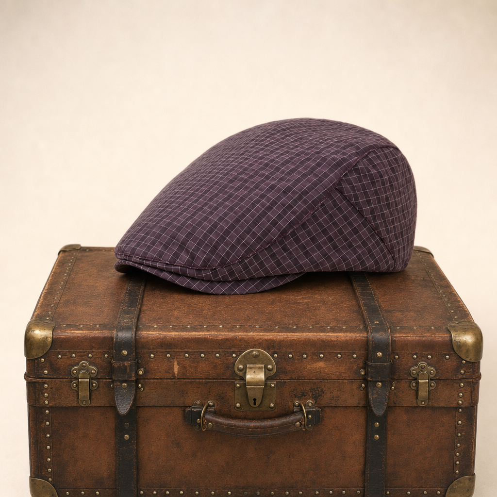 Casquette légère à carreaux fins — MOUY