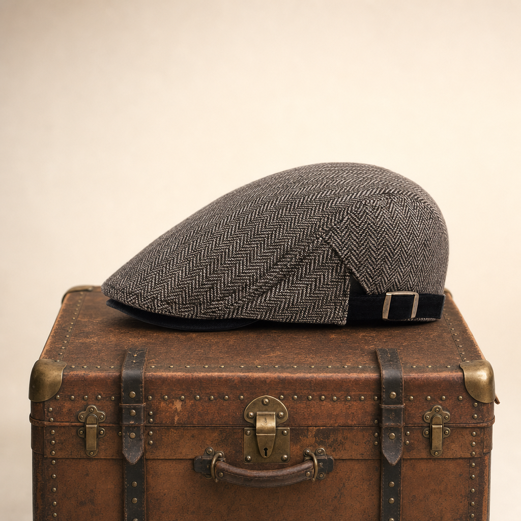 Casquette driver en laine à chevrons — ARDRES