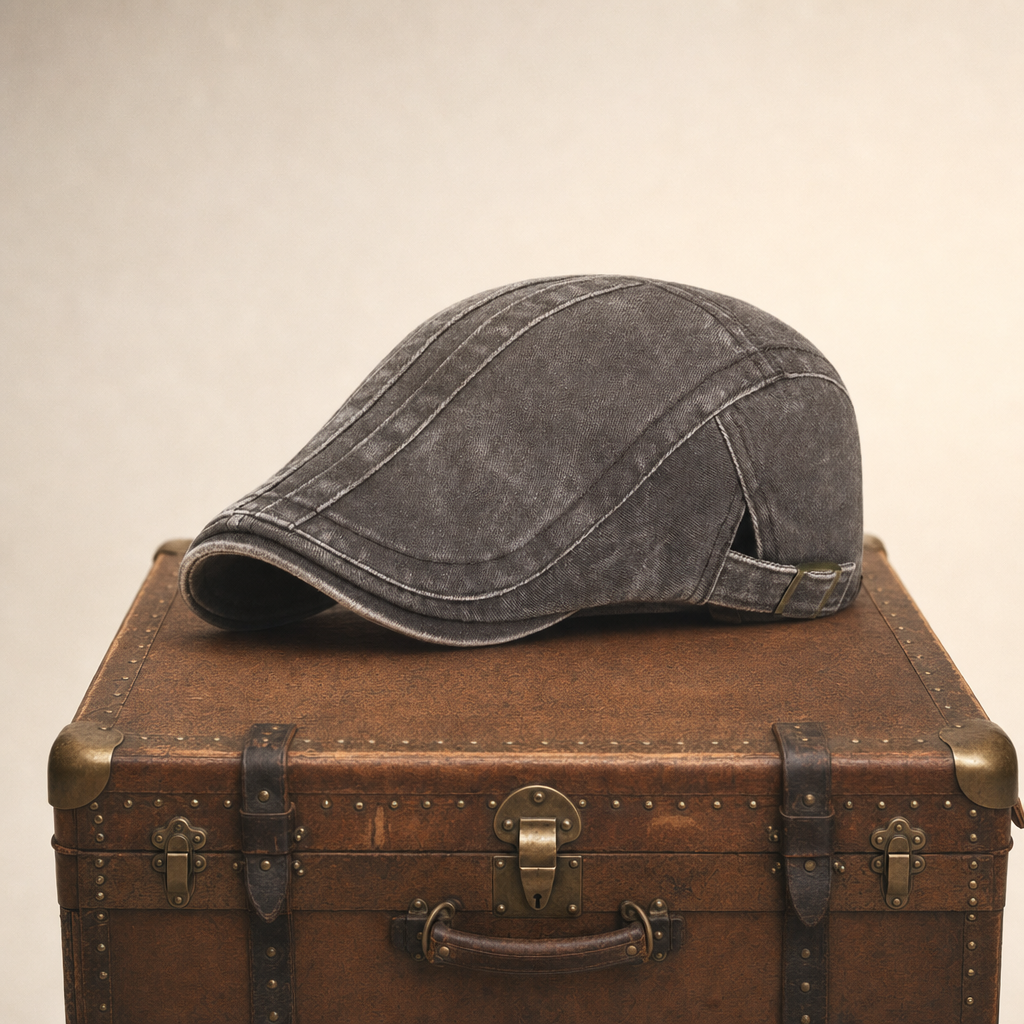 Casquette en denim rayé — ROYE