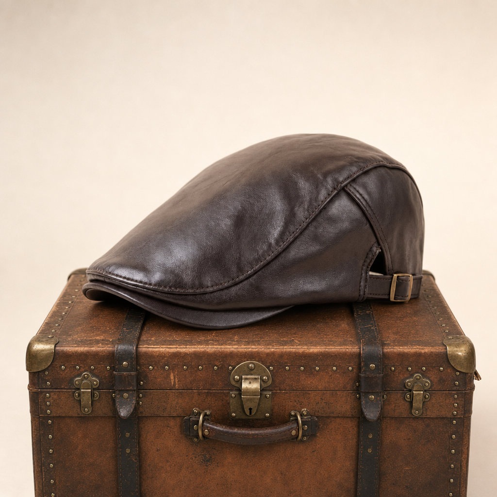 Casquette driver en cuir — CASSEL