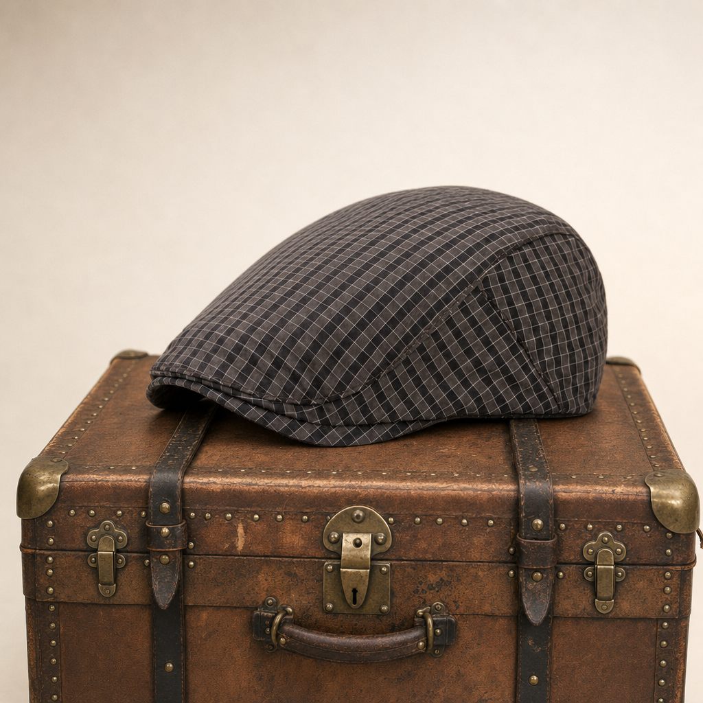 Casquette légère à carreaux fins — MOUY
