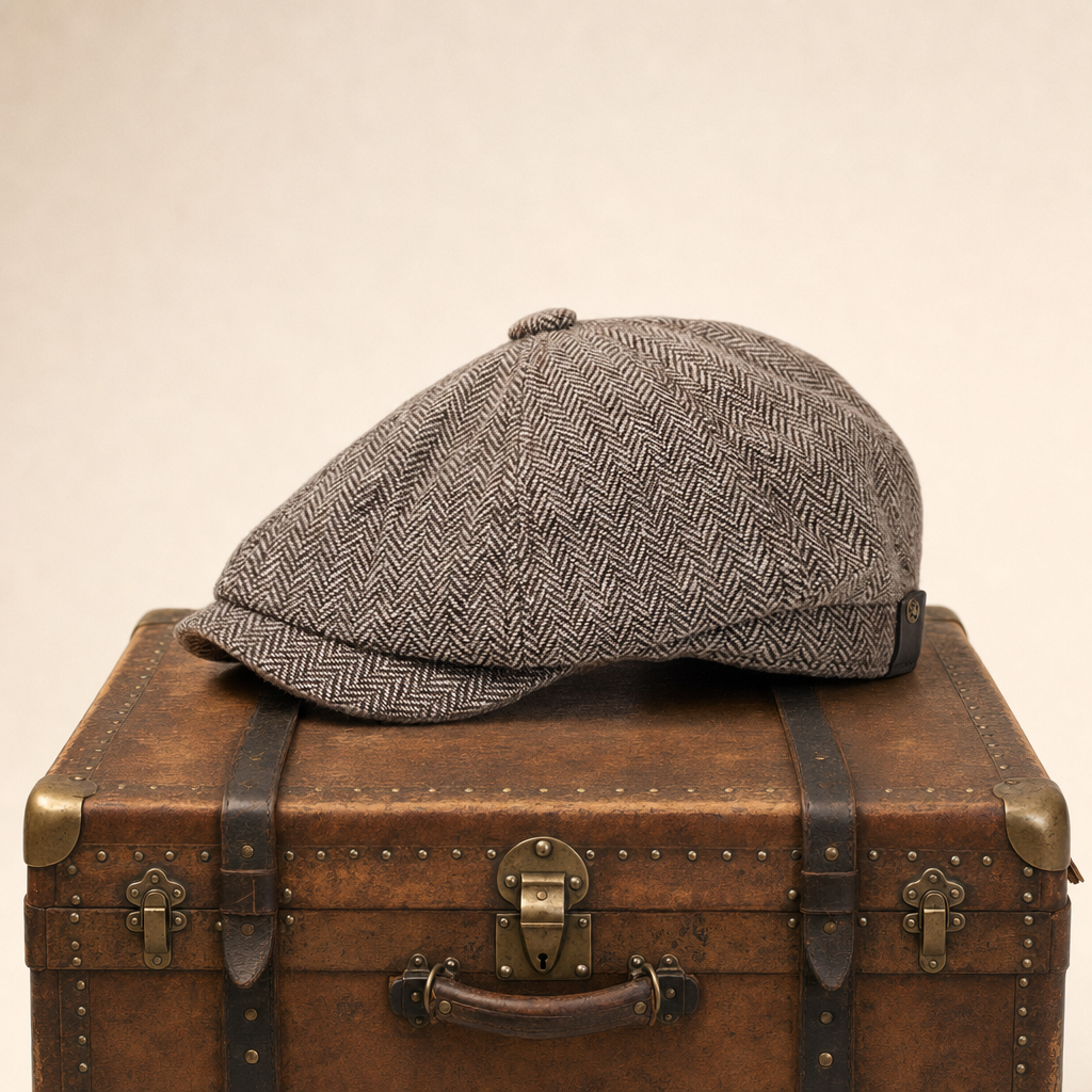 Casquette en laine à chevrons — SECLIN