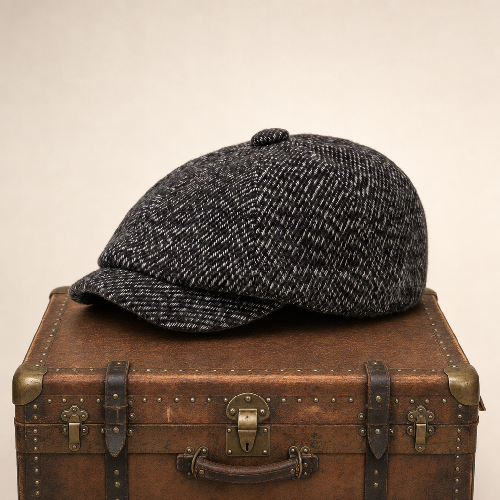 Casquette gavroche en tweed — LILLERS