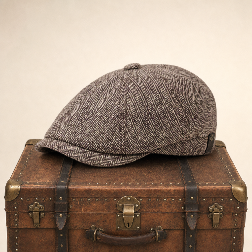Casquette en laine à chevrons — WIMEREUX