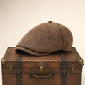 Casquette chaude en cuir mélangé — MONTREUIL